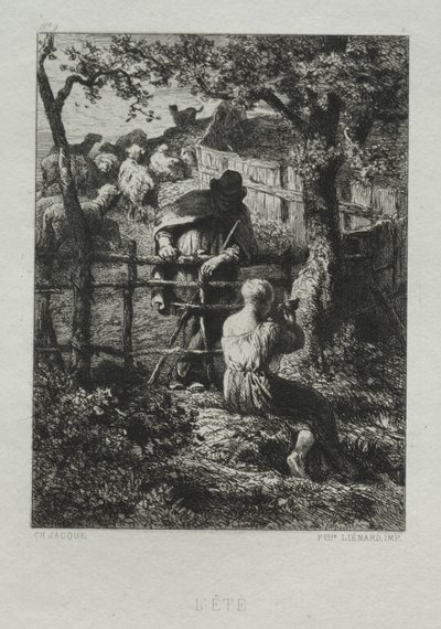 Sommerdag. av Charles Emile Jacque