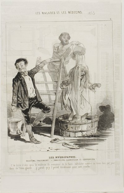 The Hydropaths: Second Treatment (plate 2) av Charles Emile Jacque