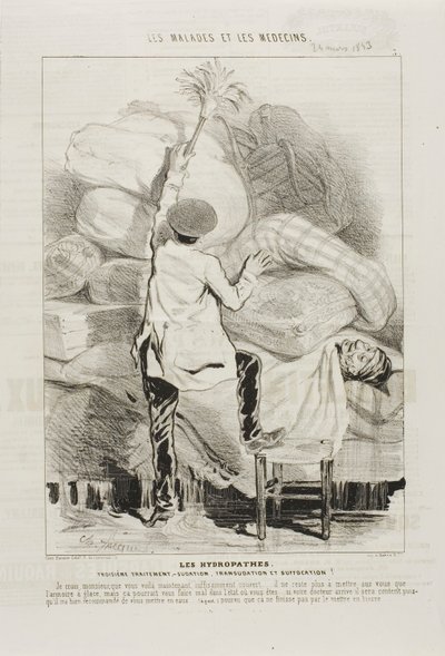 The Hydropaths: Third Treatment (plate 3) av Charles Emile Jacque