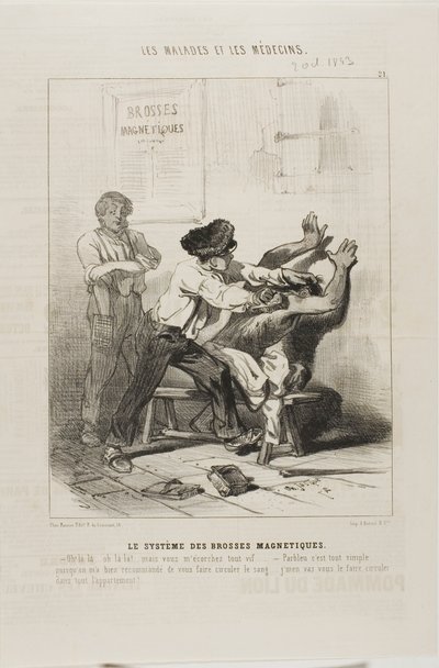 Den magnetiske børstemetoden (plate 21) av Charles Emile Jacque