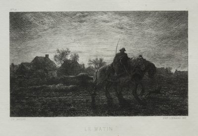 Morgenen. av Charles Emile Jacque