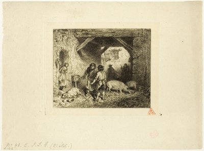 Griseslakterene av Charles Emile Jacque