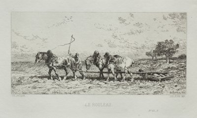 The Roller, 1868. av Charles Emile Jacque