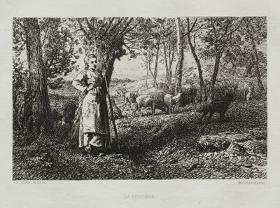 Gjeterinnen av Charles Emile Jacque