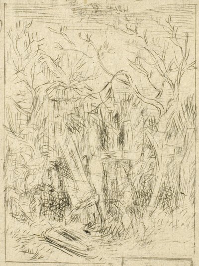 Uten tittel (landskap) av Charles Emile Jacque