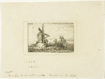 Vindmølle av Charles Emile Jacque