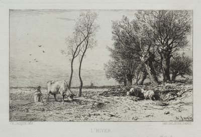 Vinter av Charles Emile Jacque