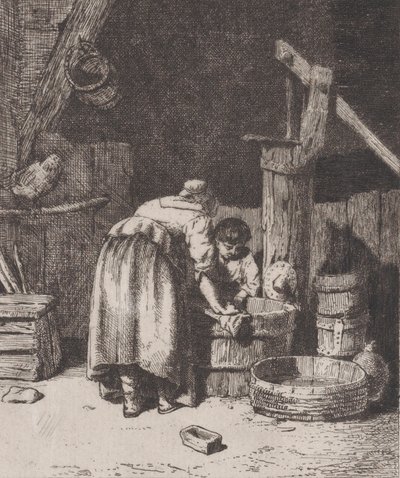 Damevask, ca. 1845-50. av Charles Emile Jacque