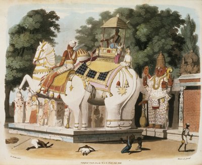 Innfødte hyller herskeren sin, gravert av Thomas Medland (1755-1823) 1803 av Charles Emilius Gold