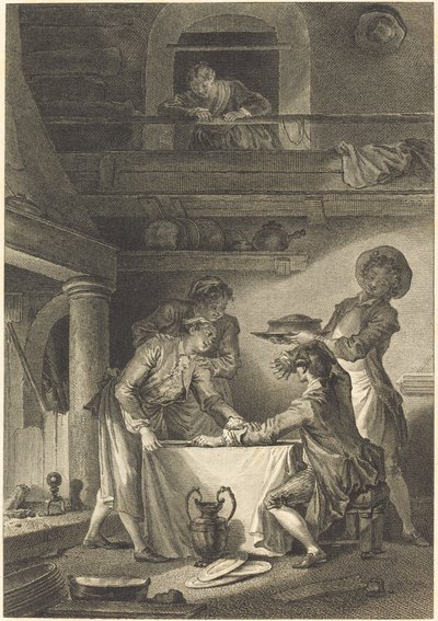 Ålepostei av Charles Emmanuel Patas after Jean Honoré Fragonard