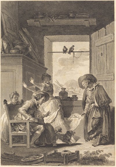 Belphegor av Charles Emmanuel Patas and Antoine Jean Duclos after Jean Honoré Fragonard