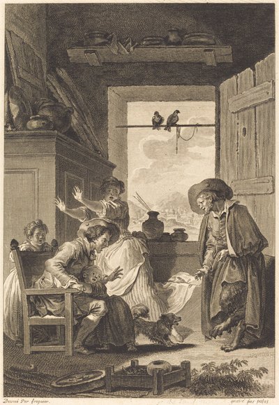 Belphegor av Charles Emmanuel Patas and Antoine Jean Duclos after Jean Honoré Fragonard