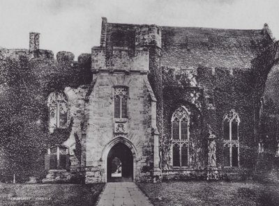 Penshurst Castle (s/hvitt bilde) av Charles Essenhigh Corke