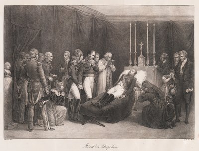 Napoleons død, tidlig på 1800-tallet av Charles Etienne Pierre Motte