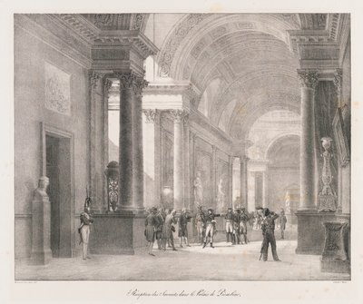Inn i Berlin, tidlig på 1800-tallet (litho) av Charles Etienne Pierre Motte