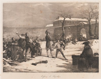 Napoleons barndom, tidlig på 1800-tallet (litho) av Charles Etienne Pierre Motte