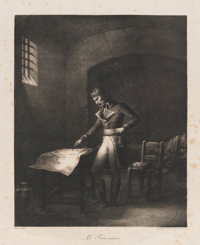 The Prisoner, tidlig på 1800-tallet (litho) av Charles Etienne Pierre Motte