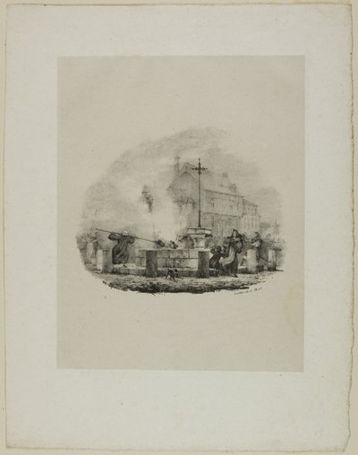 Ukjent dramatisk scene av Charles Etienne Pierre Motte