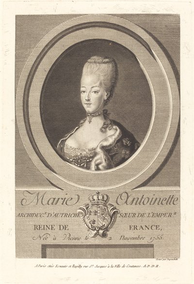 Marie Antoinette av Charles Eugene Duponchel