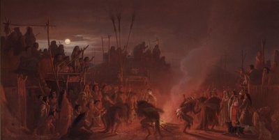 Bøffeldansen av Charles Ferdinand Wimar