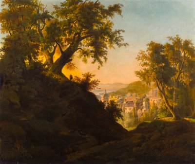 Slottet i Heidelberg av Charles Ferdinand Wimar