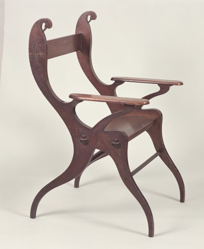 Lenestol eller Svanestol designet av C.F.A. Voysey (1857-1941) i 1883-5, laget ca. 1898 (eik) av Charles Francis Annesley Voysey
