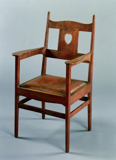 Spisestuestol med armer og drop-in sete, ca. 1902 (eik) av Charles Francis Annesley Voysey