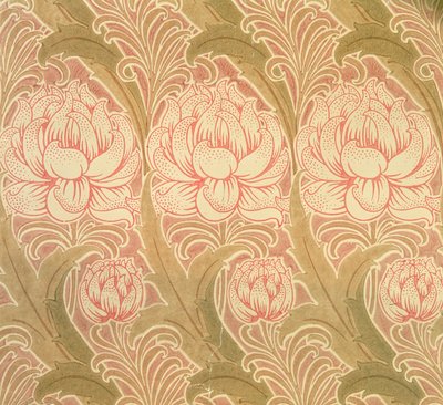 Tapet designet av Voysey, viktoriansk av Charles Francis Annesley Voysey