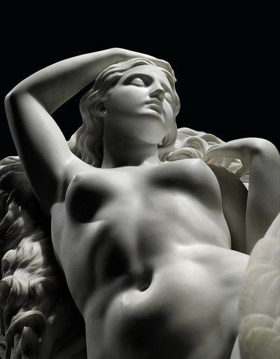 En figur av Rhodopis i naturlig størrelse på sokkel, 1862 av Charles Francis Fuller