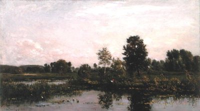 En sving i elven Oise av Charles Francois Daubigny