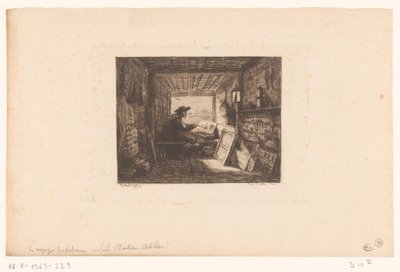 En kunstners atelier Le bateau-atelier Serier med landskap og hendelser rundt vann (serietittel) Reise på bateau av Charles Francois Daubigny