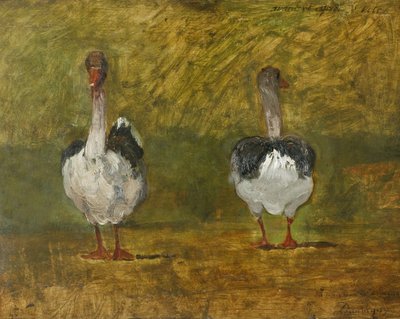Før og etter avstemningen (olje på panel) av Charles Francois Daubigny