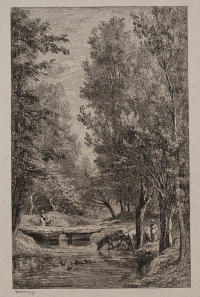 Brook i Val Mondois, ca. 1862. av Charles Francois Daubigny