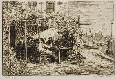 Avreise Frokost på Asnières av Charles Francois Daubigny