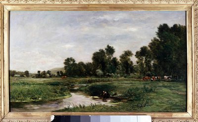 Arques Valley-maleriet av Charles Francois Daubigny av Charles Francois Daubigny