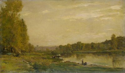 Landskap på Oise av Charles Francois Daubigny