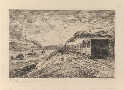 The Departure The Return, fra The Boat Trip, 1861. av Charles Francois Daubigny