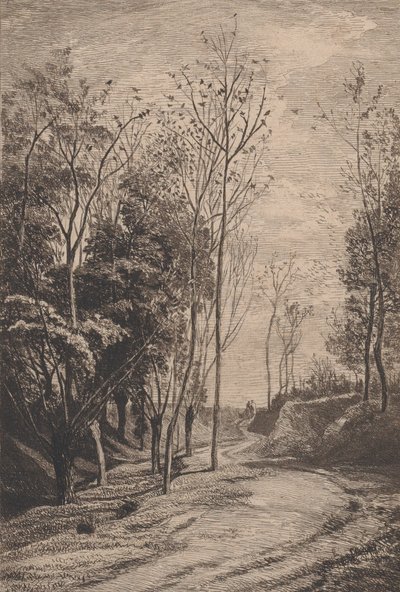 Små fugler, 1850. av Charles Francois Daubigny