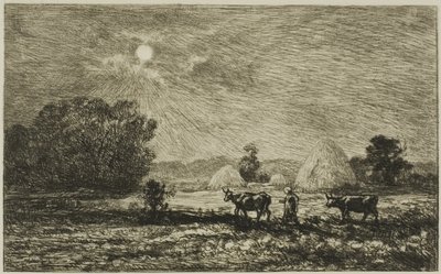 Måneskinn på Valmondois av Charles Francois Daubigny