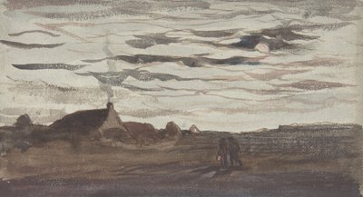 Måneskinn, ca. 1860. av Charles Francois Daubigny