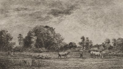 Måneoppgang, 1861. av Charles Francois Daubigny