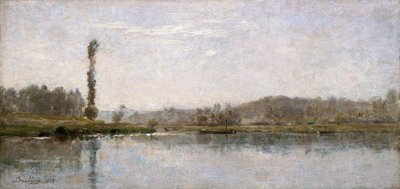'Morning on the Oise, Auvers', 1837-1878 av Charles Francois Daubigny
