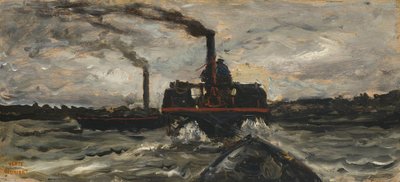 Elvebåt, ca. 1860 av Charles Francois Daubigny
