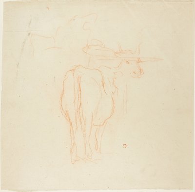 Stående storfe av Charles Francois Daubigny