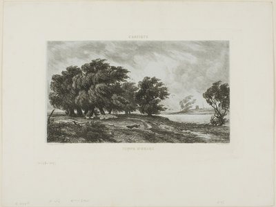 Stormfullt vær av Charles Francois Daubigny