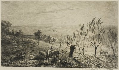 Soloppgang av Charles Francois Daubigny