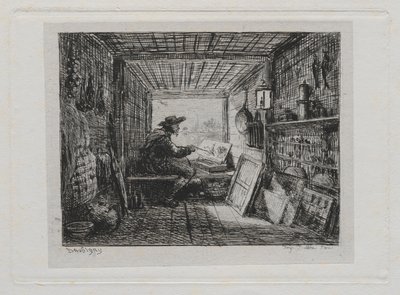 Båtturen: Studioet på båten av Charles Francois Daubigny
