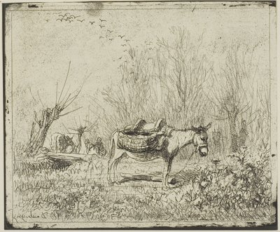 Eselet i engen av Charles Francois Daubigny