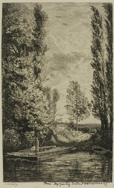 Fergebåten av Charles Francois Daubigny