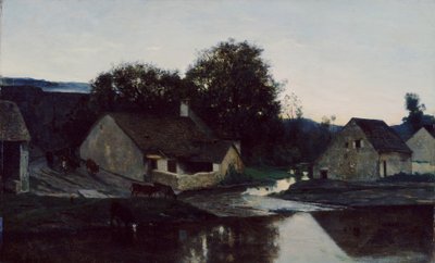 The Hamlet of Optevoz, ca. 1852 av Charles Francois Daubigny